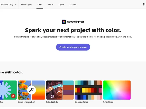 Adobe Color screenshot