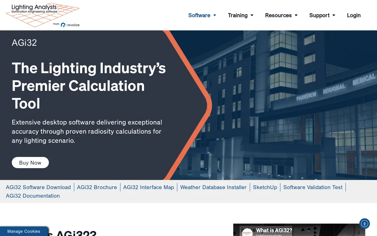 AGi32 home page screenshot