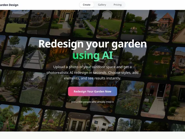 AI Garden Design screenshot