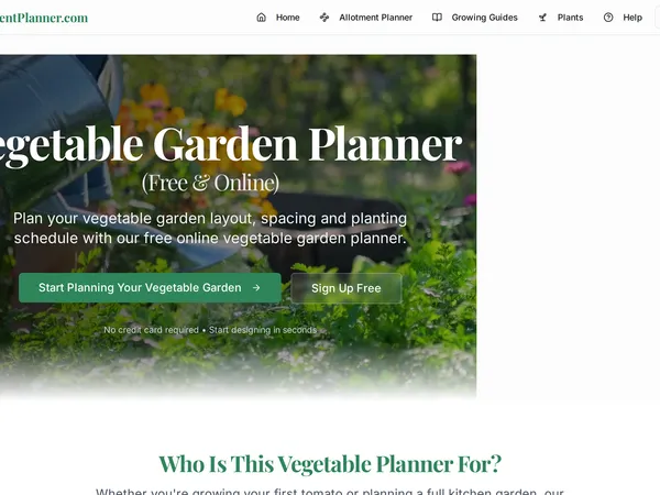Allotment Planner screenshot