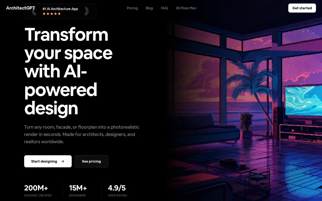 ArchitectGPT home page screenshot