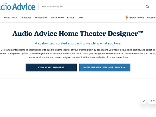 Audio Advice Home Theater Designer screenshot