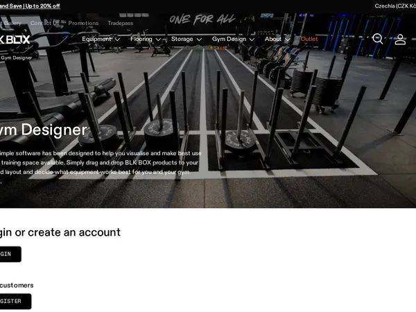 BLK BOX Gym Designer screenshot