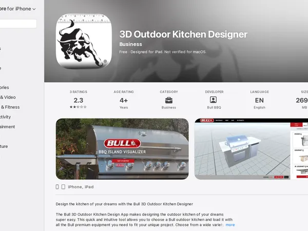 Bull 3D Outdoor Kitchen Designer screenshot