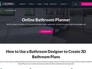 Cedreo Bathroom Planner screenshot
