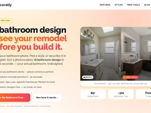Decoratly AI Bathroom Design screenshot