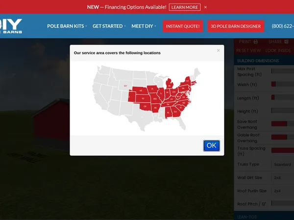 DIY Pole Barns 3D Designer screenshot