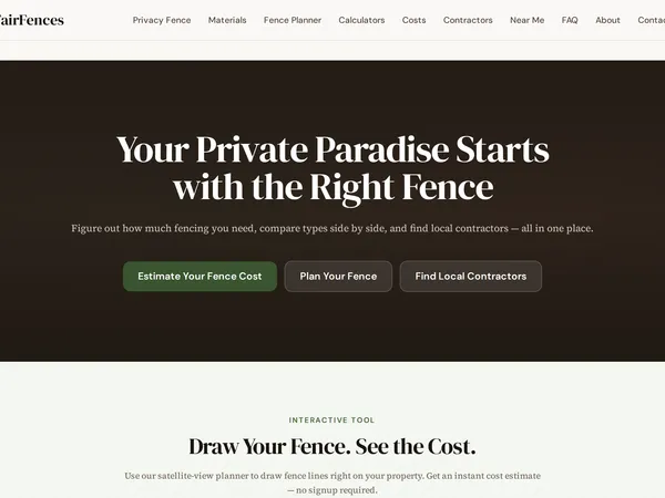 FairFences Fence Planner screenshot