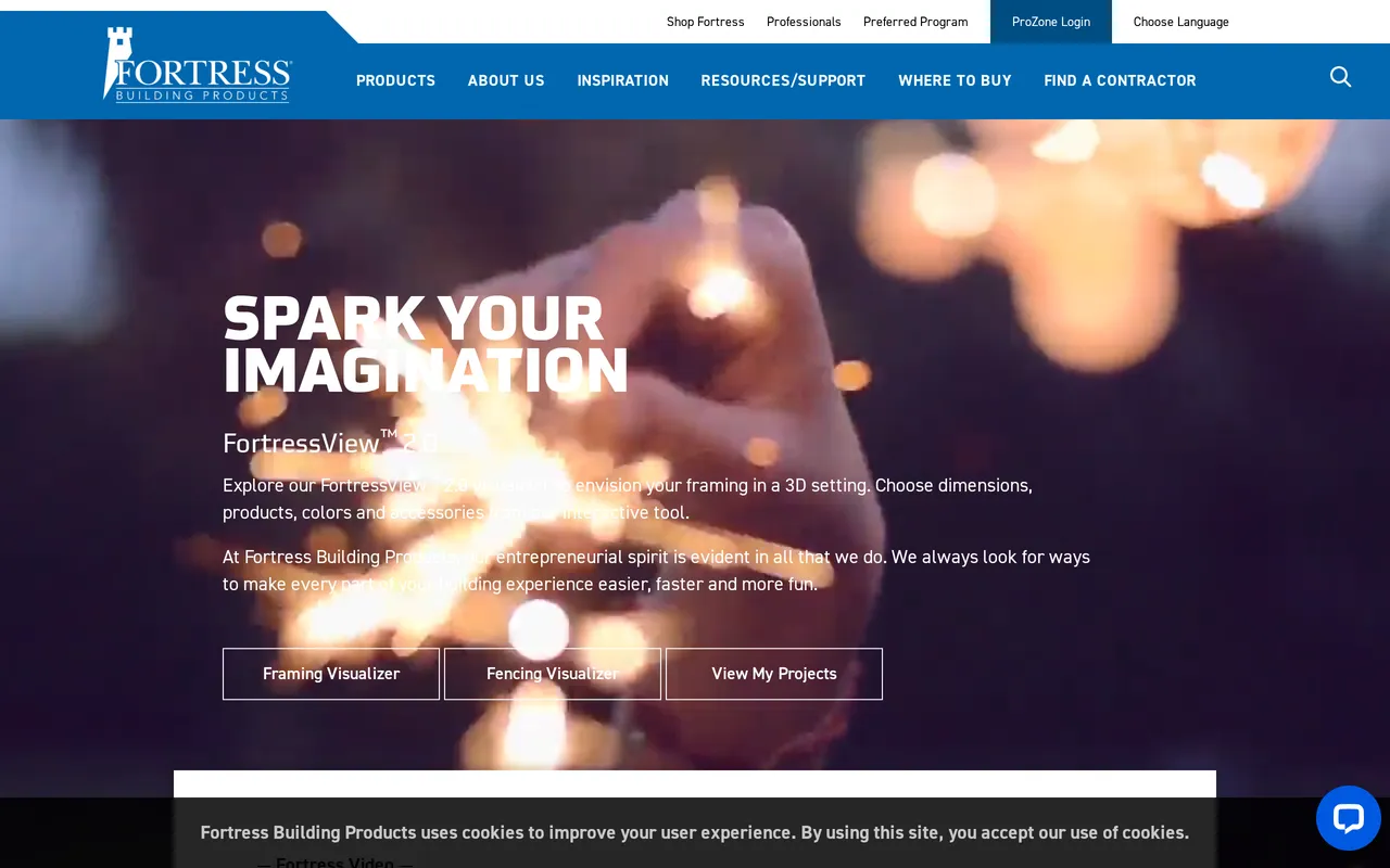 FortressView Visualizer home page screenshot