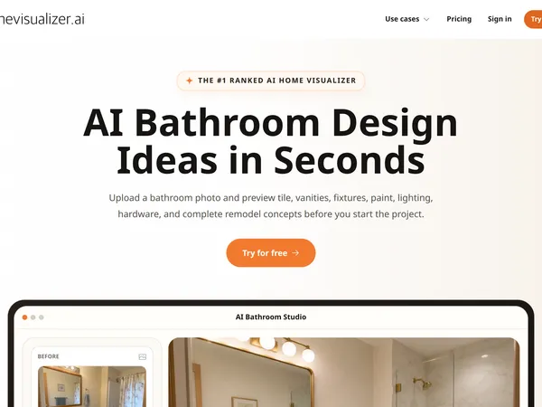 Home Visualizer AI Bathroom screenshot