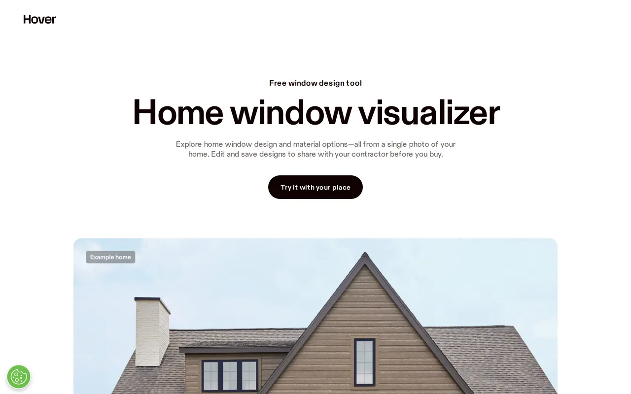 Hover Home Window Visualizer home page screenshot