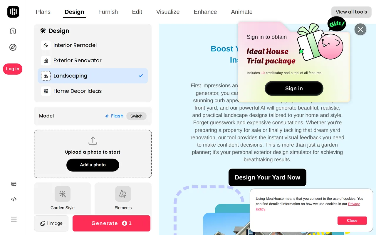 Ideal House Exterior home page screenshot