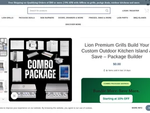 Lion Outdoor Kitchen 3D Designer screenshot
