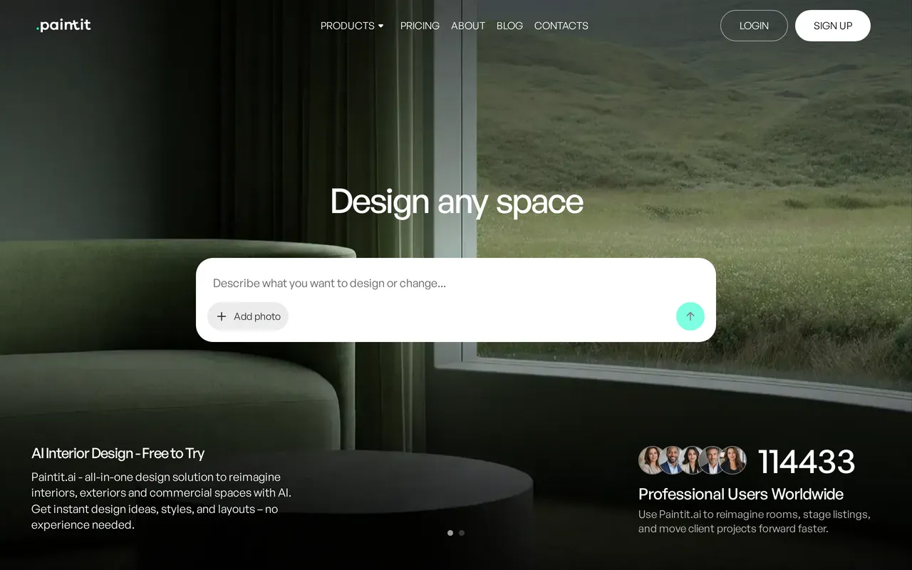 Paintit.ai home page screenshot