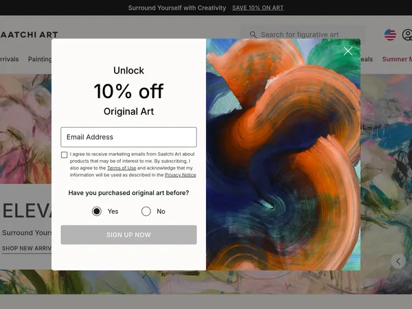 Saatchi Art View in a Room screenshot