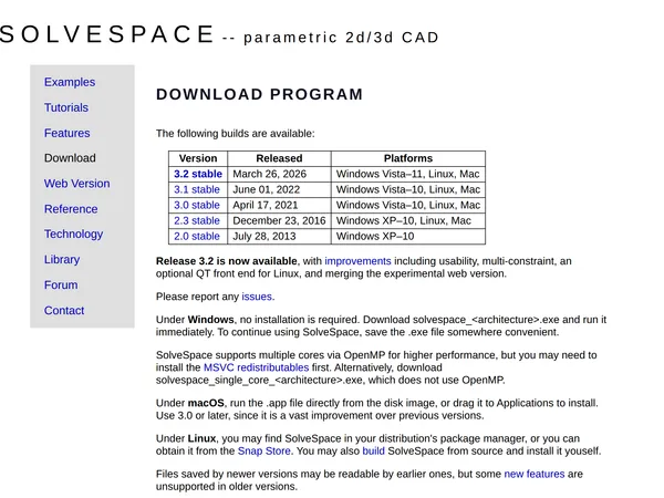 SolveSpace screenshot