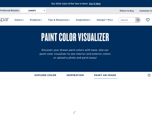 Valspar Color Visualizer screenshot