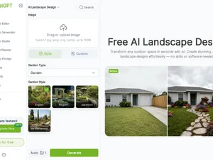 VisualGPT AI Landscape Design screenshot